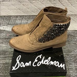 Sam Edelman Joss Laceless Boots w/ Studs